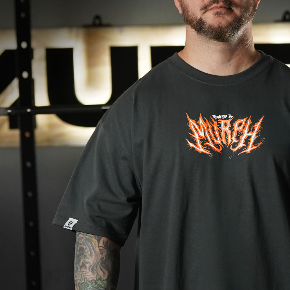 Polera Oversize ChariHard - Gris Charcoal