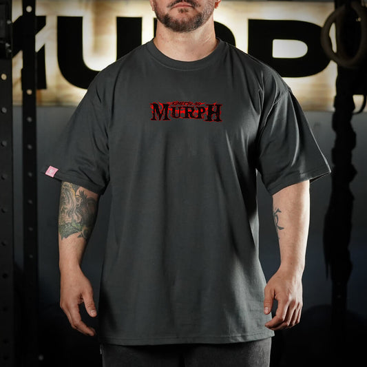Polera Oversize KIMETSU NO MURPH - Gris Charcoal
