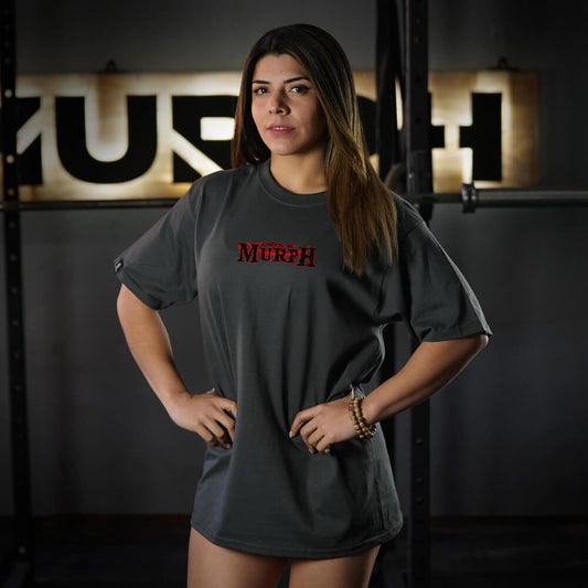 Polera Oversize KIMETSU NO MURPH - Gris Charcoal