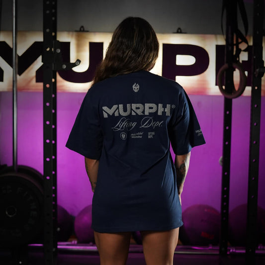 Polera Oversize Premium Lifting Dept - Navy Blue