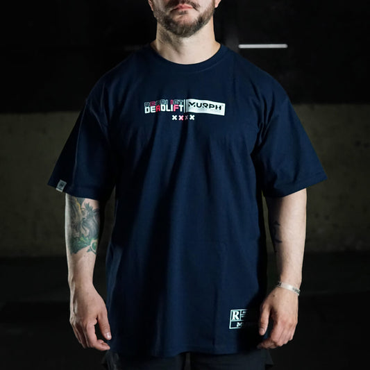 Polera Oversize Geometric DeadLift - Navy blue