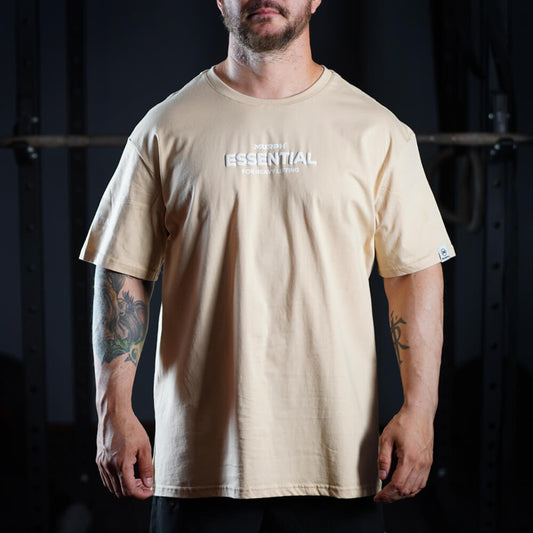Polera Oversize Essential - Nut White