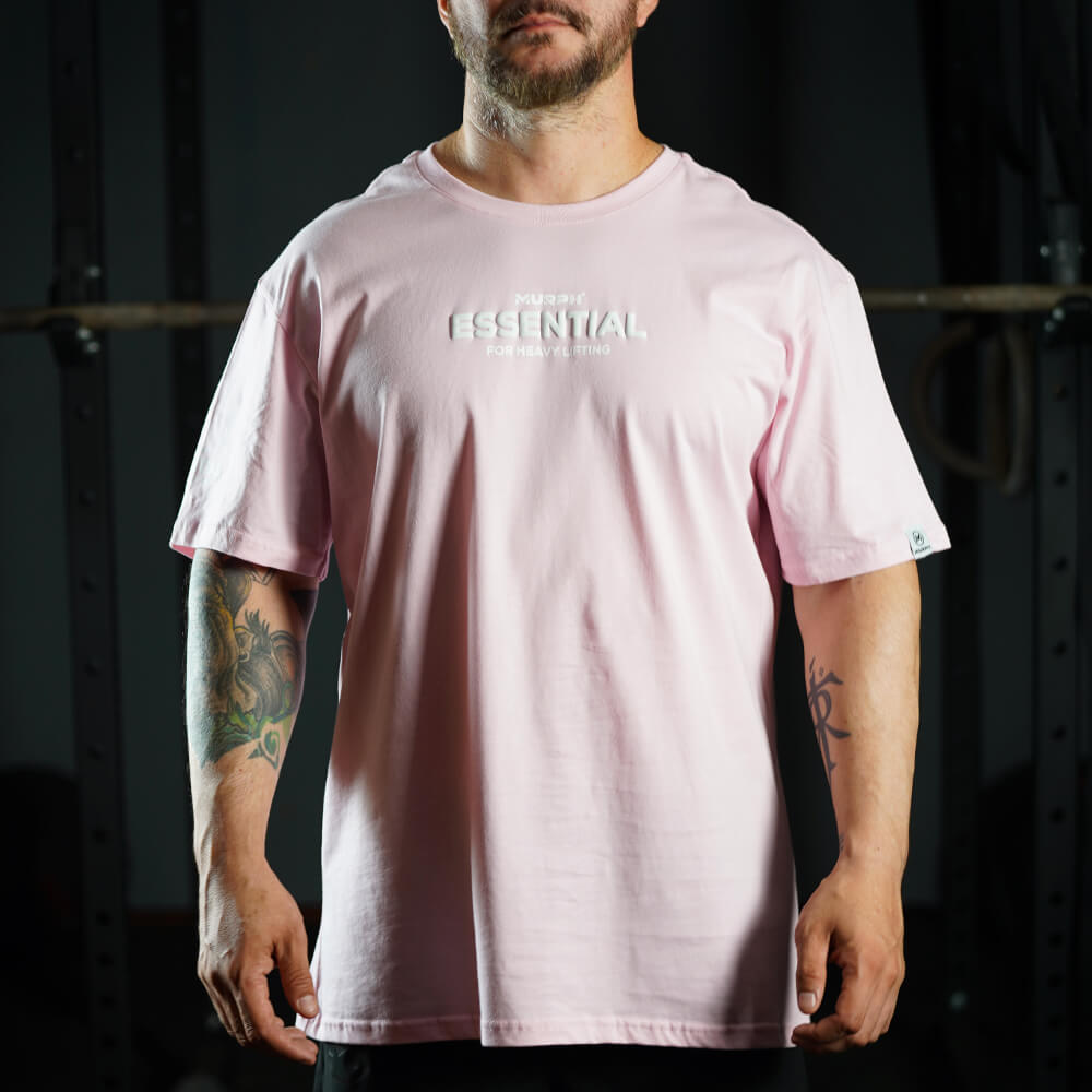 Polera Oversize Essential - Pinky White