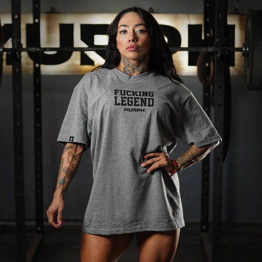 Polera Oversize PRO Fucking Legend - Heather Gray