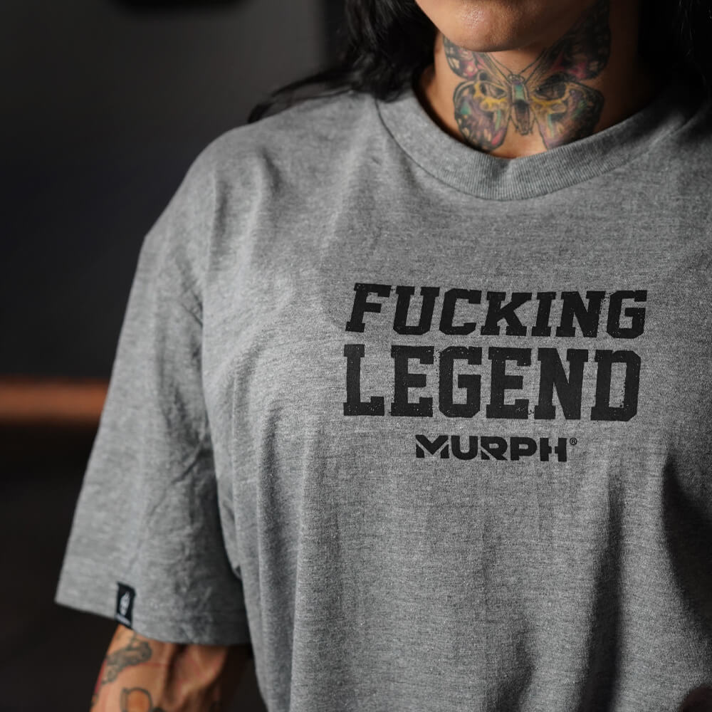 Polera Oversize PRO Fucking Legend - Heather Gray