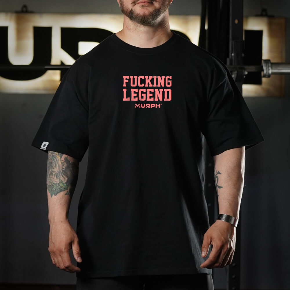 Polera Oversize Fucking Legend - Negro