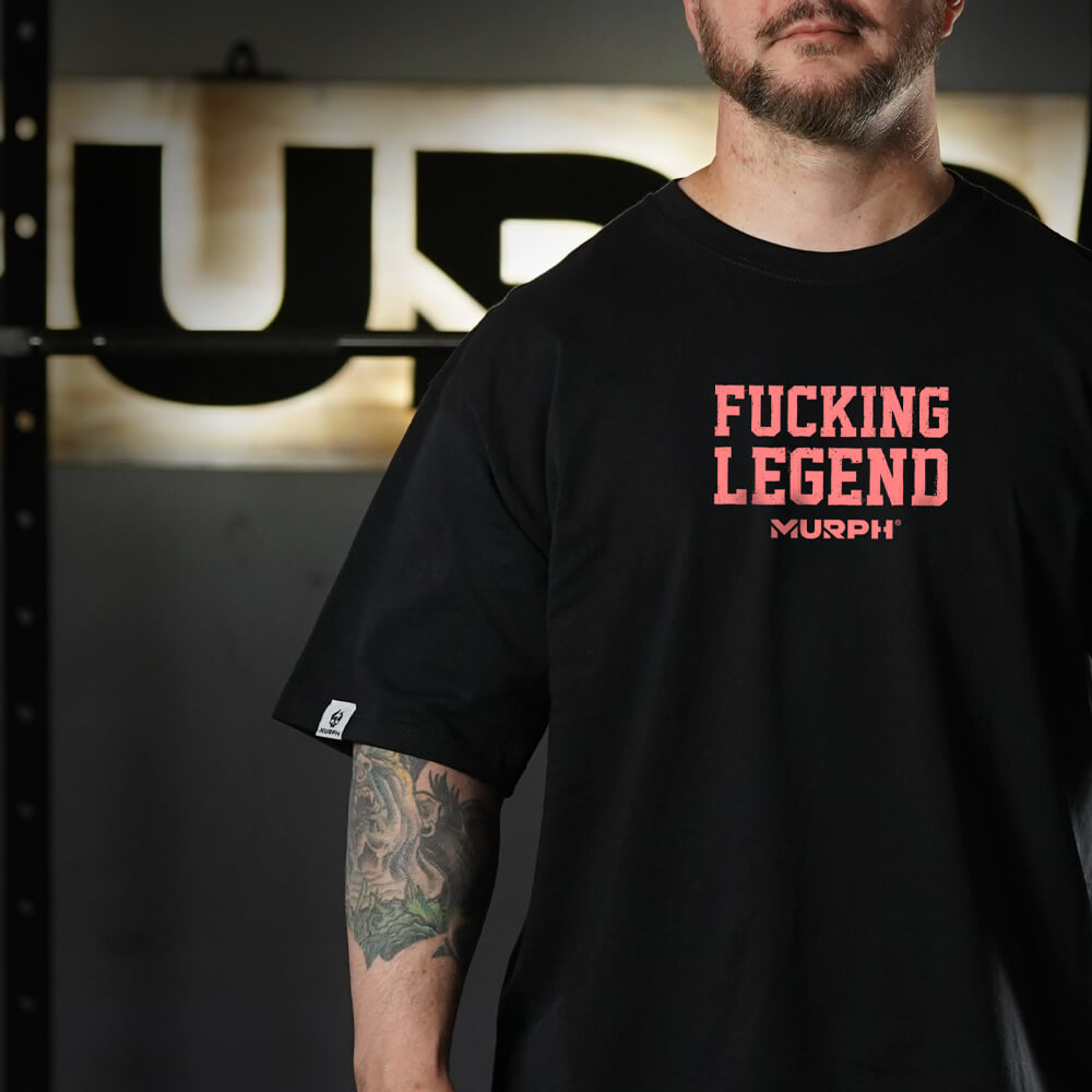 Polera Oversize Fucking Legend - Negro