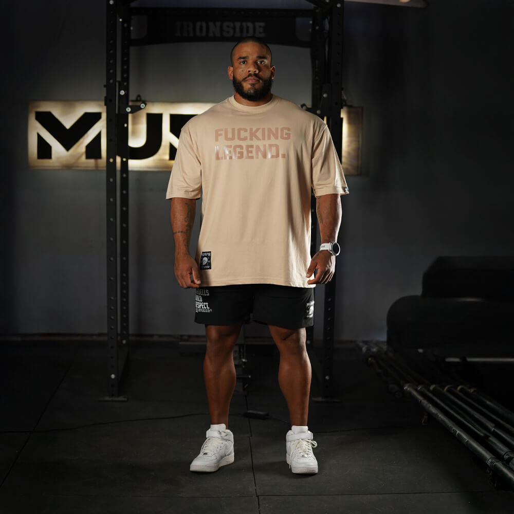 Polera Oversize Premium Fucking Legend - Nut