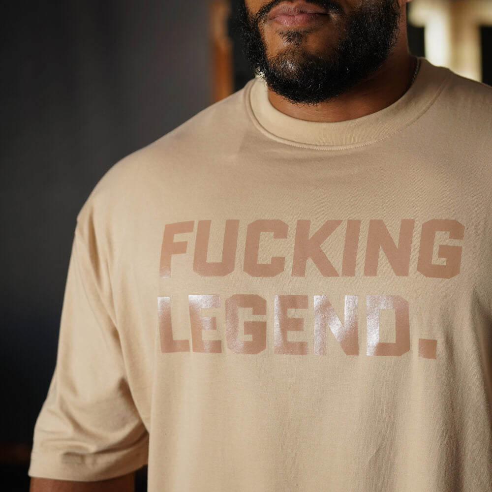 Polera Oversize Premium Fucking Legend - Nut