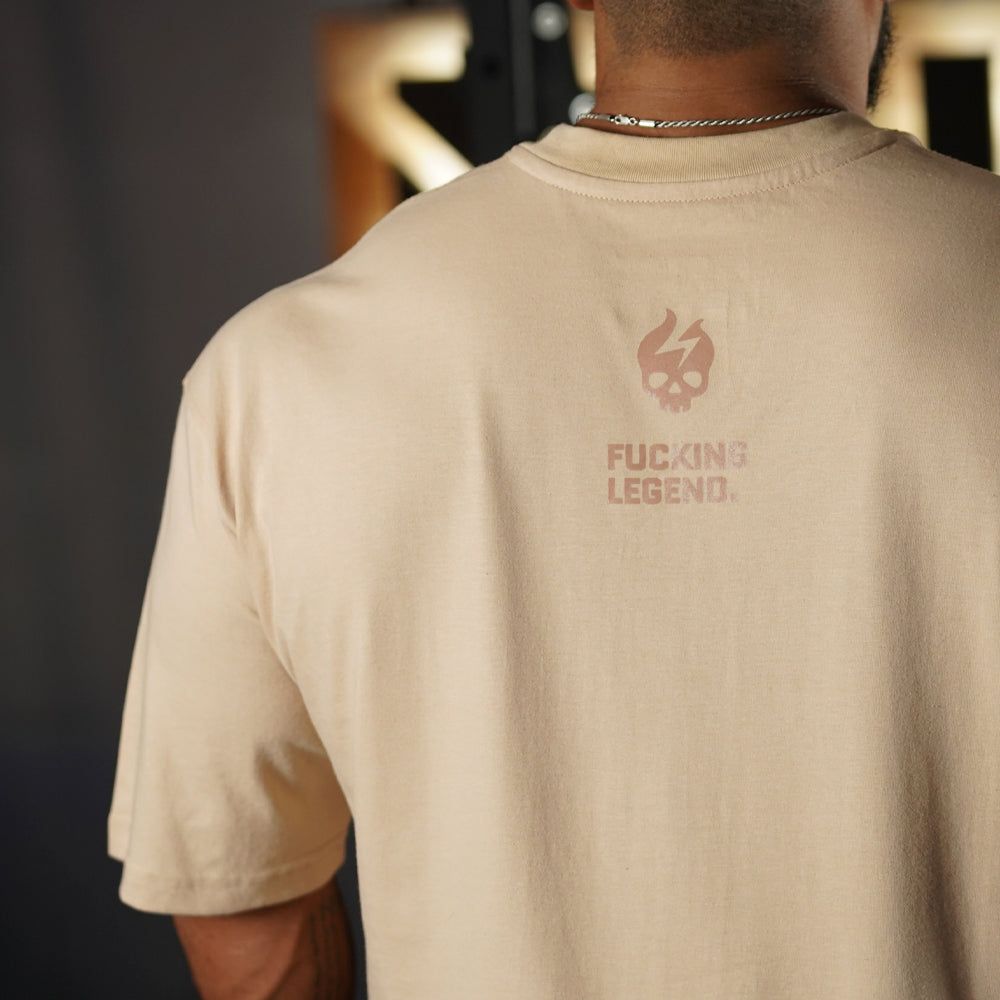 Polera Oversize Premium Fucking Legend - Nut