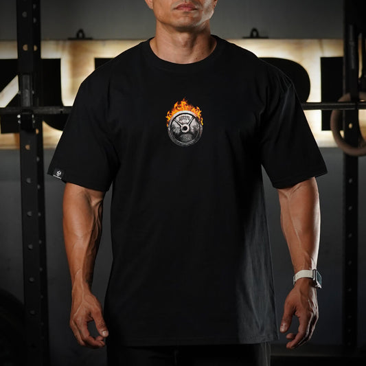 Polera Oversize BORN IN FIRE - Negro