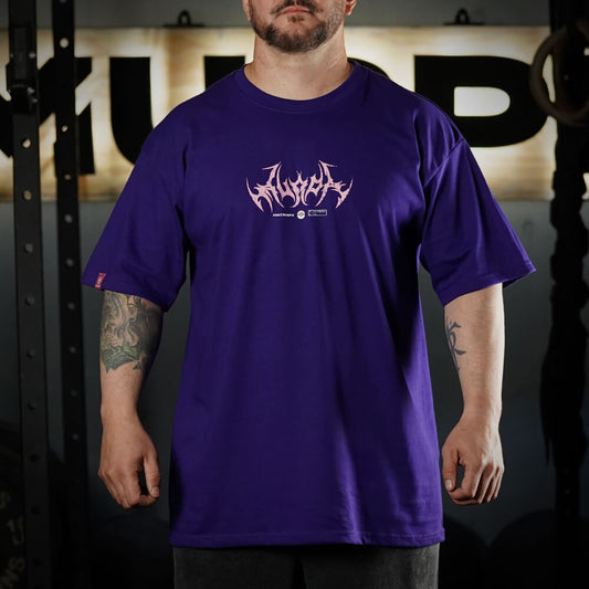 Polera Oversize Gymgar - Púrpura