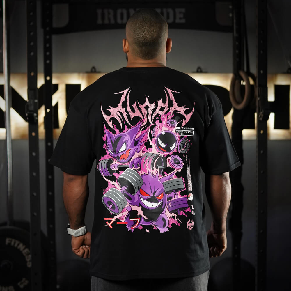 Polera Oversize Gymgar - Negro