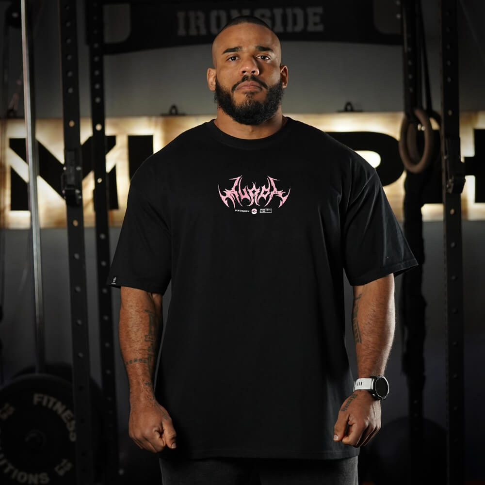 Polera Oversize Gymgar - Negro