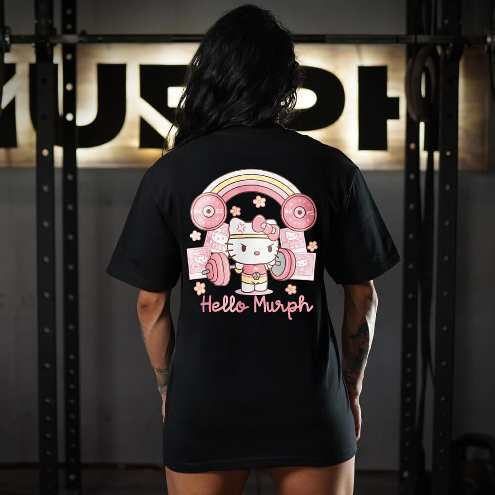 Polera Oversize Hello Murph - Negro