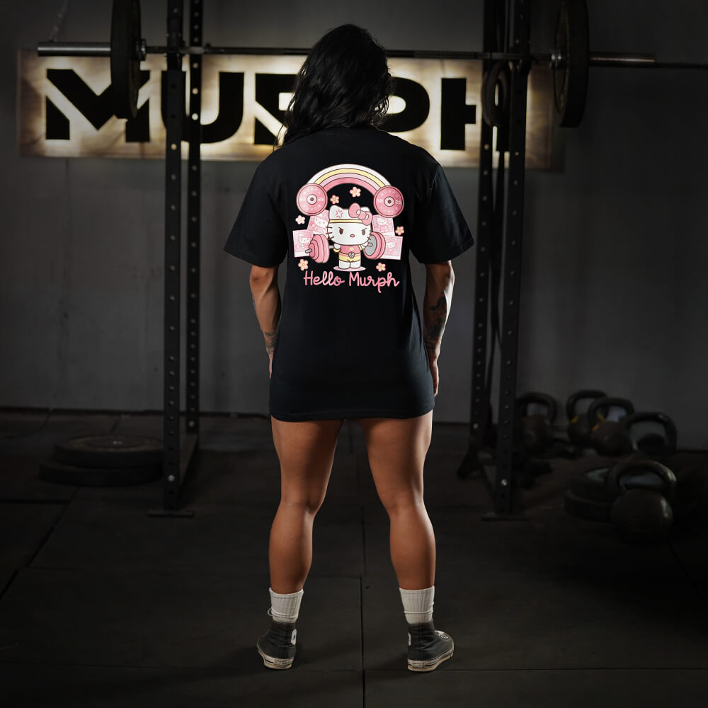 Polera Oversize Hello Murph - Negro