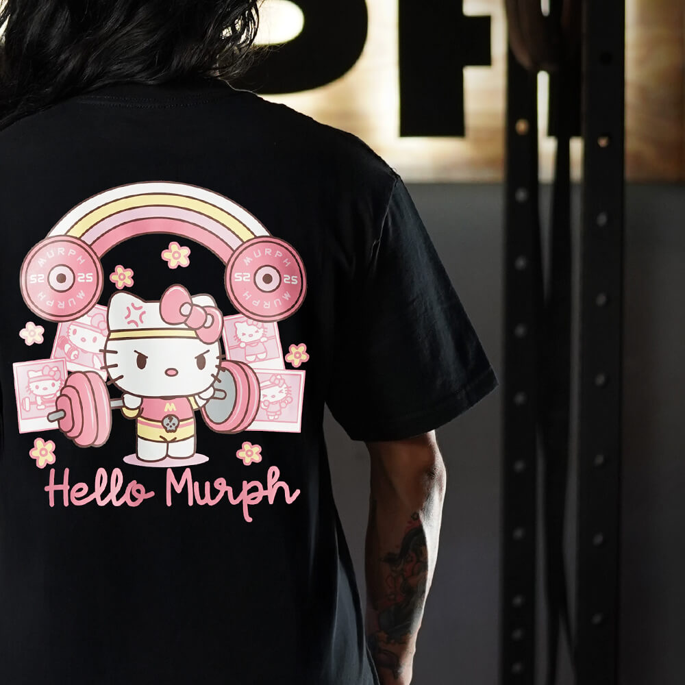 Polera Oversize Hello Murph - Negro
