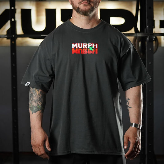 Polera Oversize Murph X Murph - Gris Charcoal