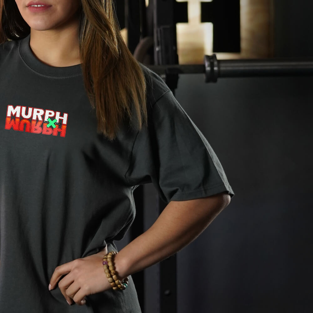 Polera Oversize Murph X Murph - Gris Charcoal