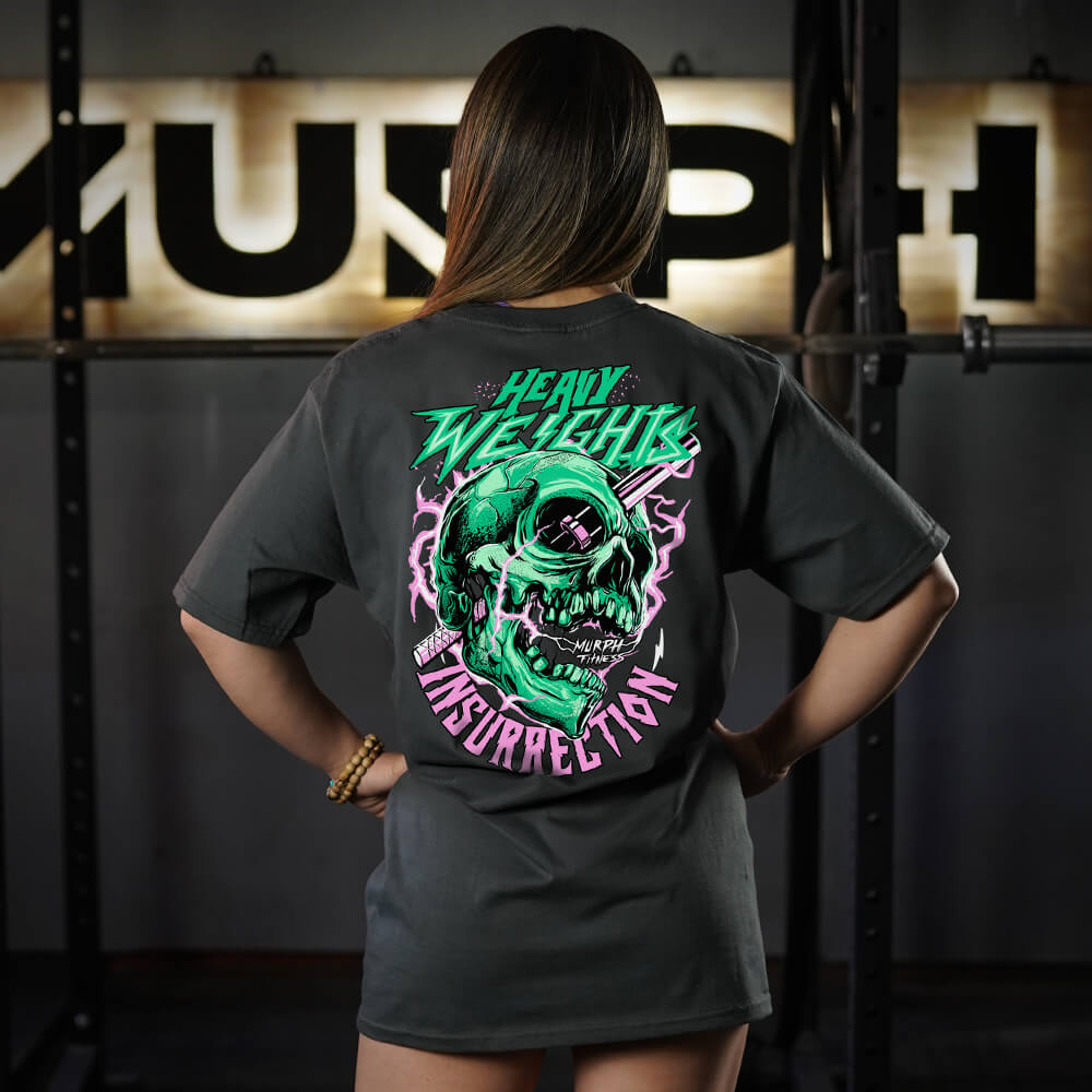 Polera Oversize Insurrection - Gris Charcoal