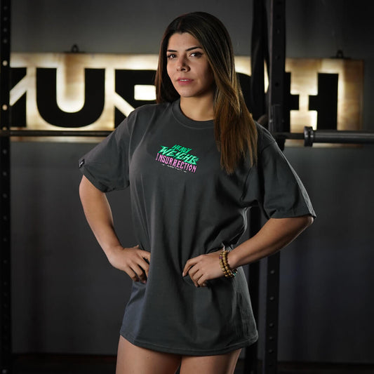 Polera Oversize Insurrection - Gris Charcoal