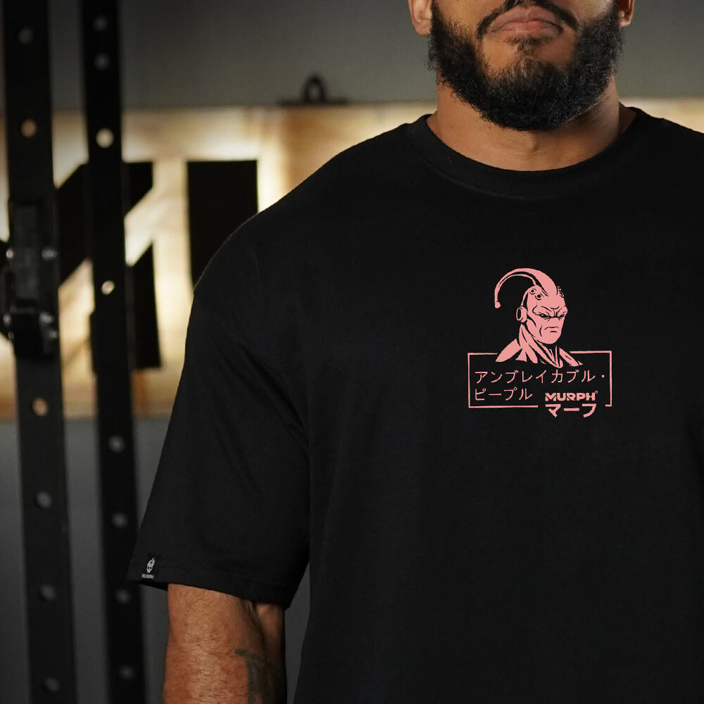 Polera Oversize Heavy Lifting Change Lives - Negro