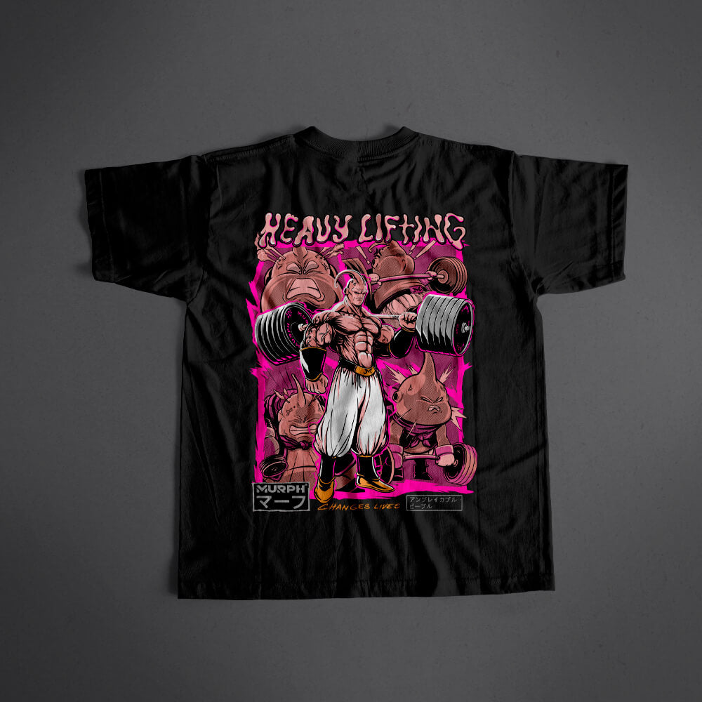 Polera Oversize Heavy Lifting Change Lives - Negro