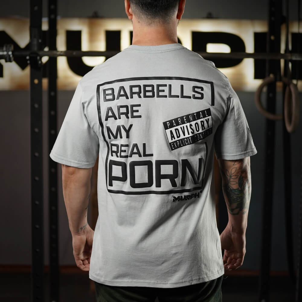 Polera Oversize Barbells Are My Real Porn Silver Murph Fitness  