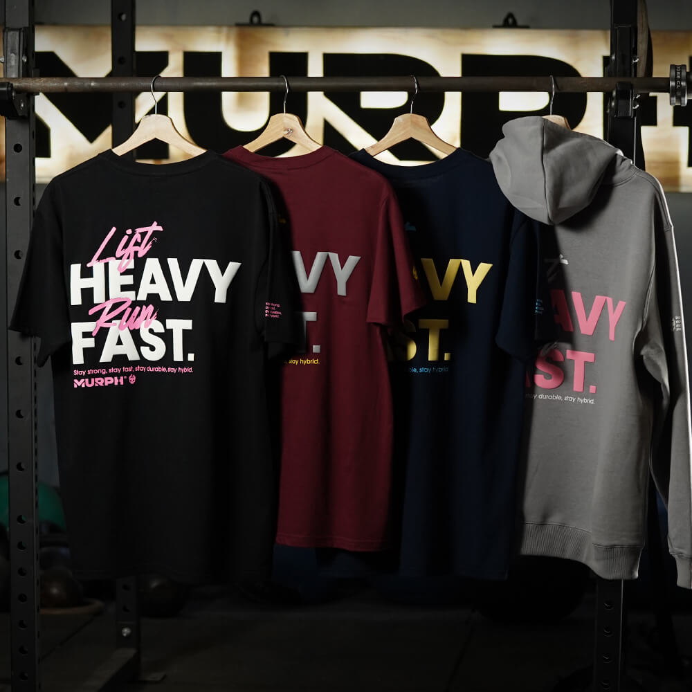 Polera Largo Unisex LIFT HEAVY & RUN FAST - Burdeo