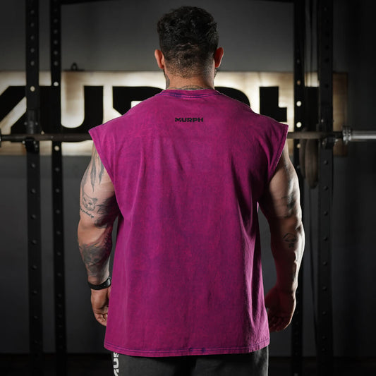 Polera Oversize Premium Sleeveless - Acid Grape