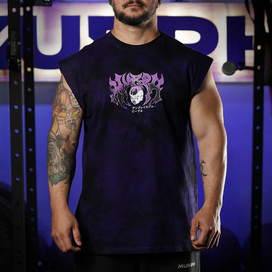 Polera Oversize Sleeveless CRUELTY - Purple Storm