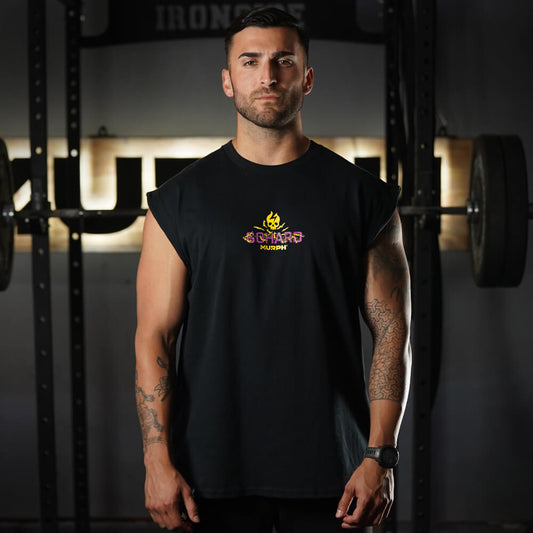 Polera Oversize Sleeveless GoHard - Negro