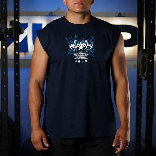 Polera Oversize Sleeveless Goku - Navy Blue