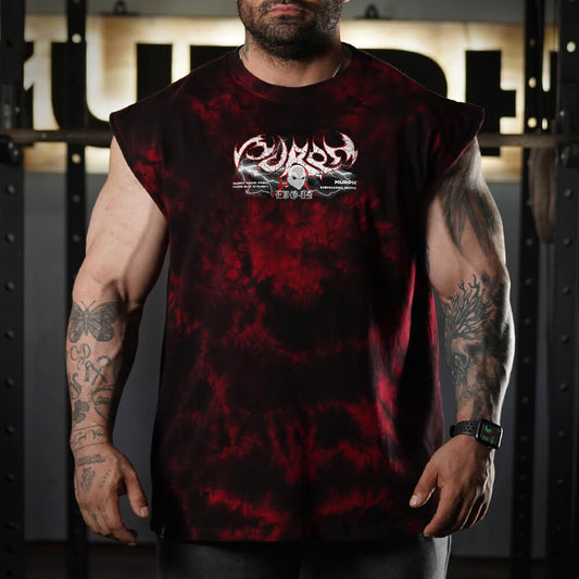 Polera Oversize Sleeveless Gymren - Red Storm