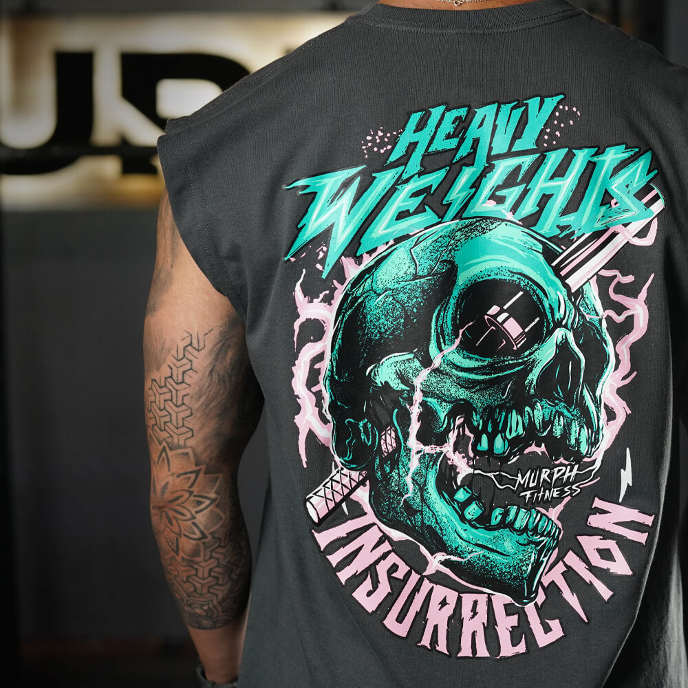 Polera Oversize Sleeveless Insurrection - Gris Charcoal