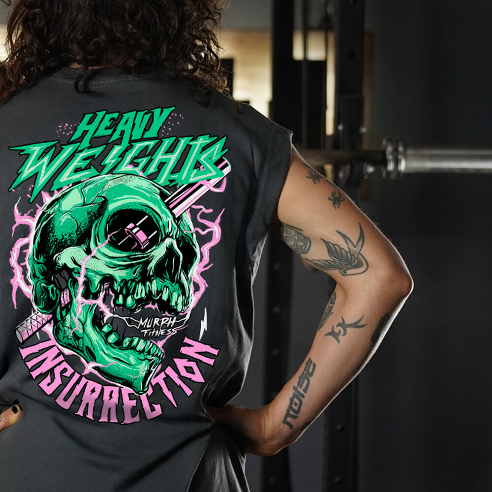 Polera Oversize Sleeveless Insurrection - Gris Charcoal