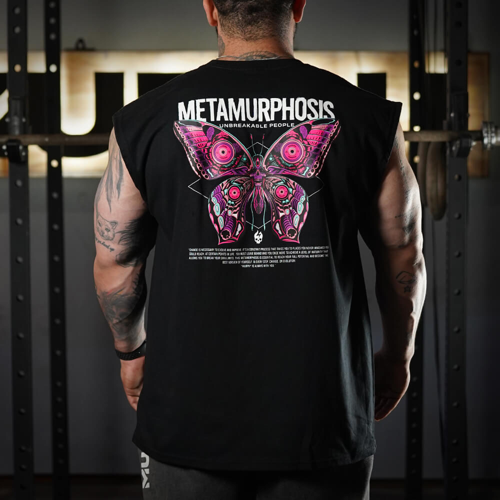 Polera Oversize Sleeveless Metamurphosis - Negro