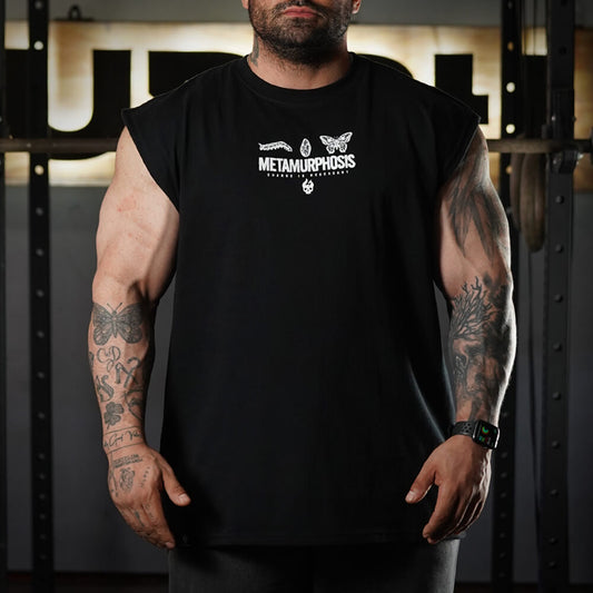 Polera Oversize Sleeveless Metamurphosis - Negro