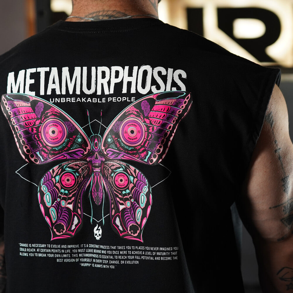Polera Oversize Sleeveless Metamurphosis - Negro