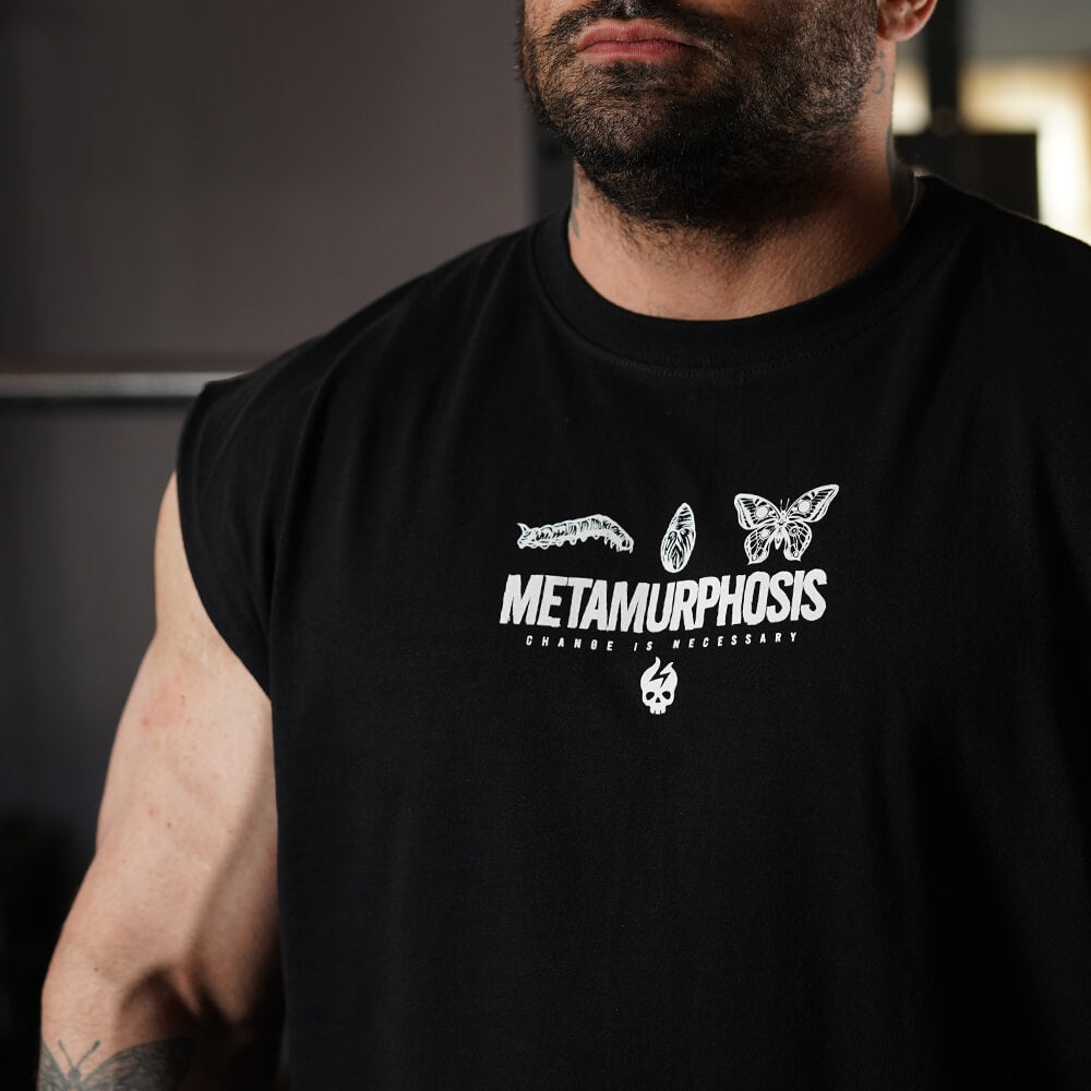 Polera Oversize Sleeveless Metamurphosis - Negro