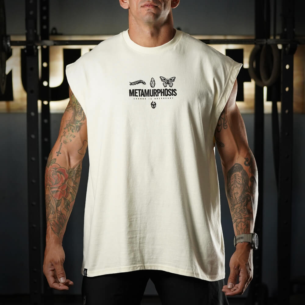 Polera Oversize Sleeveless Metamurphosis - Sweet Cream