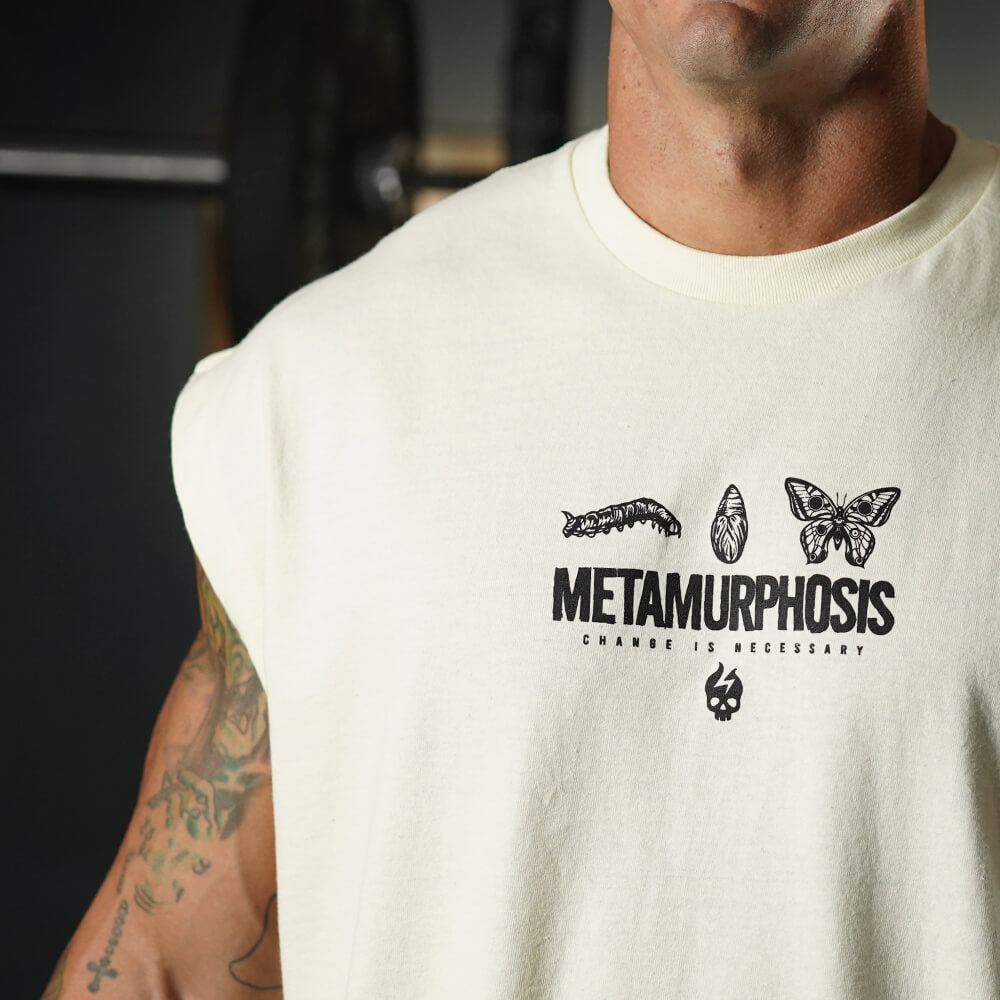 Polera Oversize Sleeveless Metamurphosis - Sweet Cream