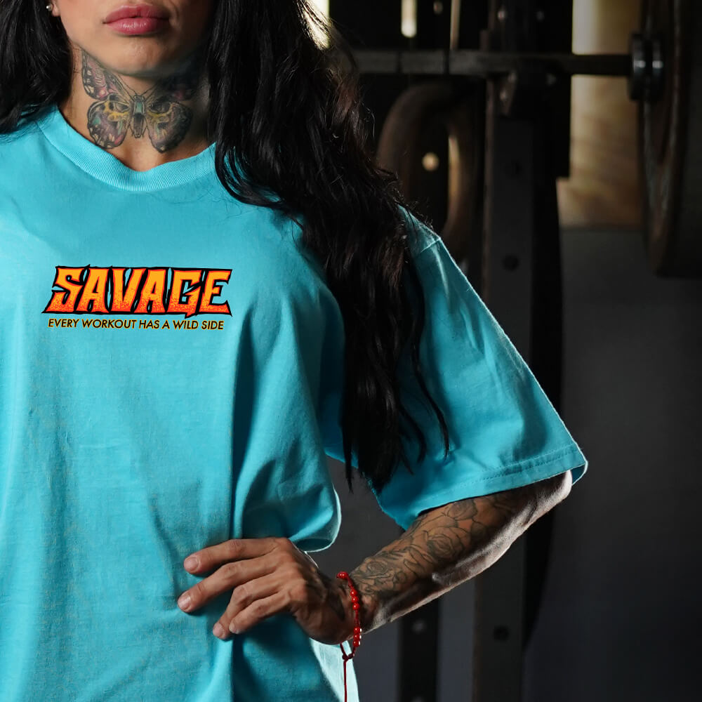 Polera Oversize PRO Savage - Energy Blue
