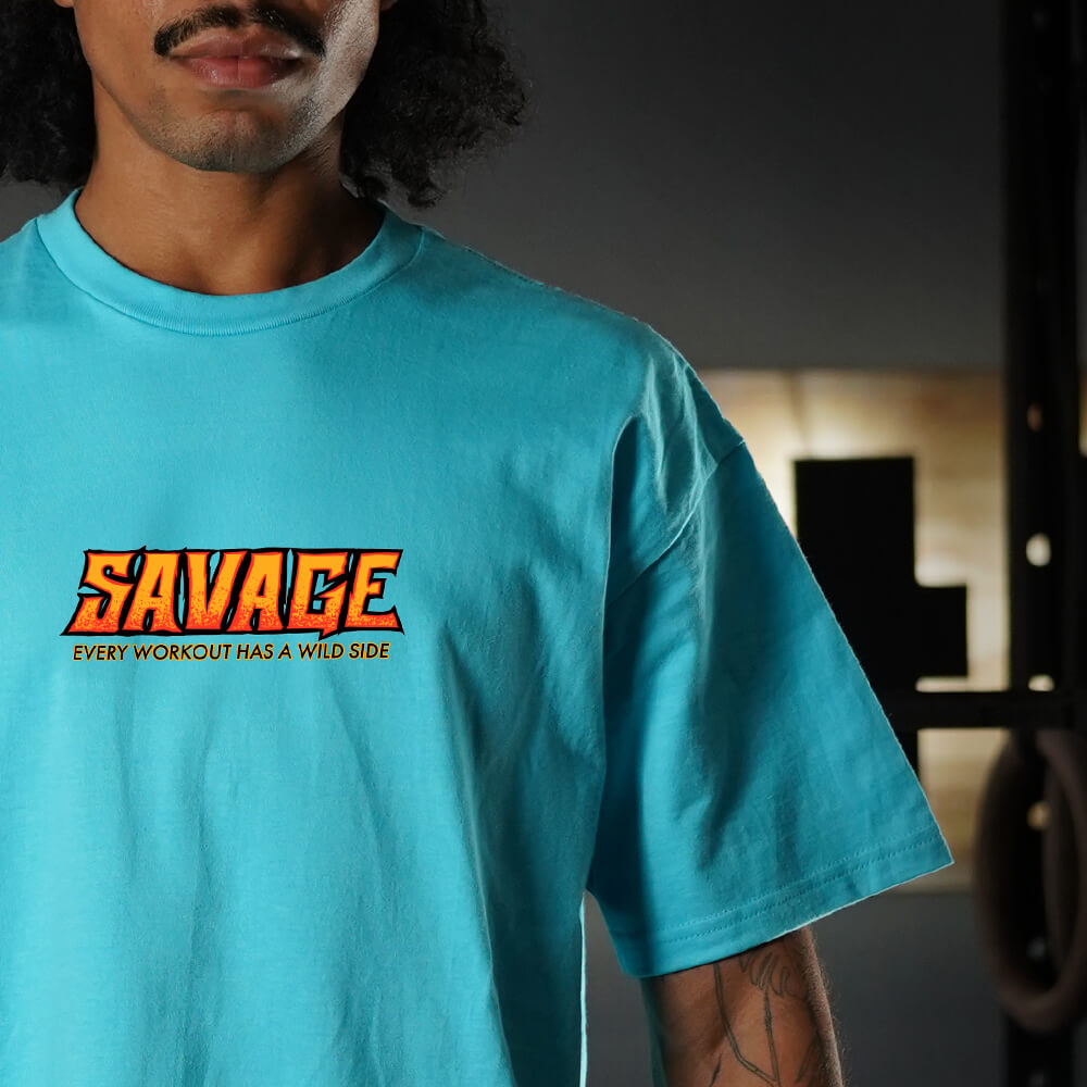 Polera Oversize PRO Savage - Energy Blue