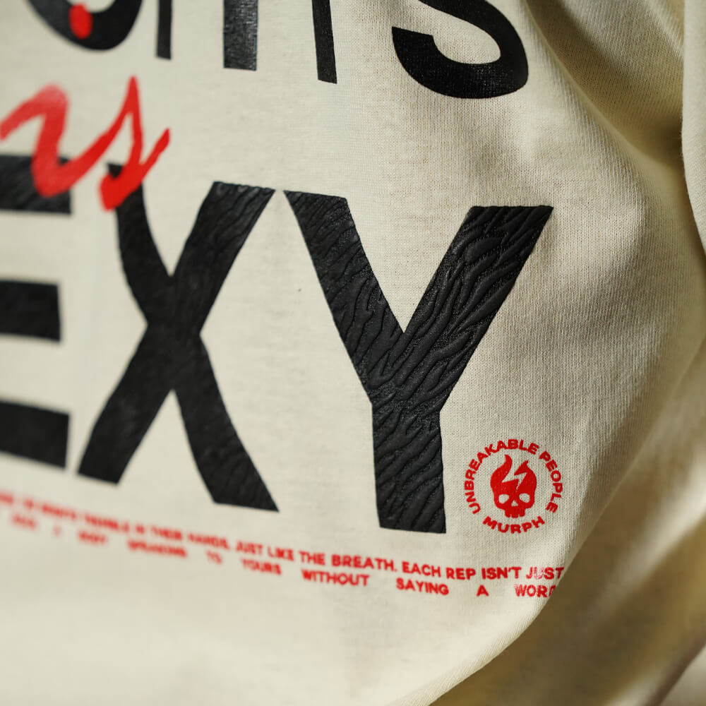 Polera Oversize Lifting Weights Is SEXY - Sweet Cream