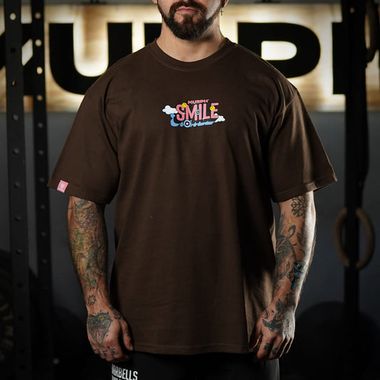 Polera Oversize Smile - Chocolate