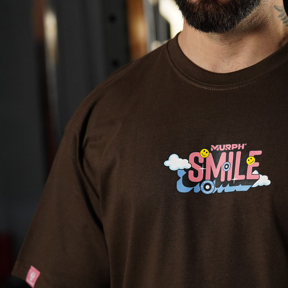 Polera Oversize Smile - Chocolate