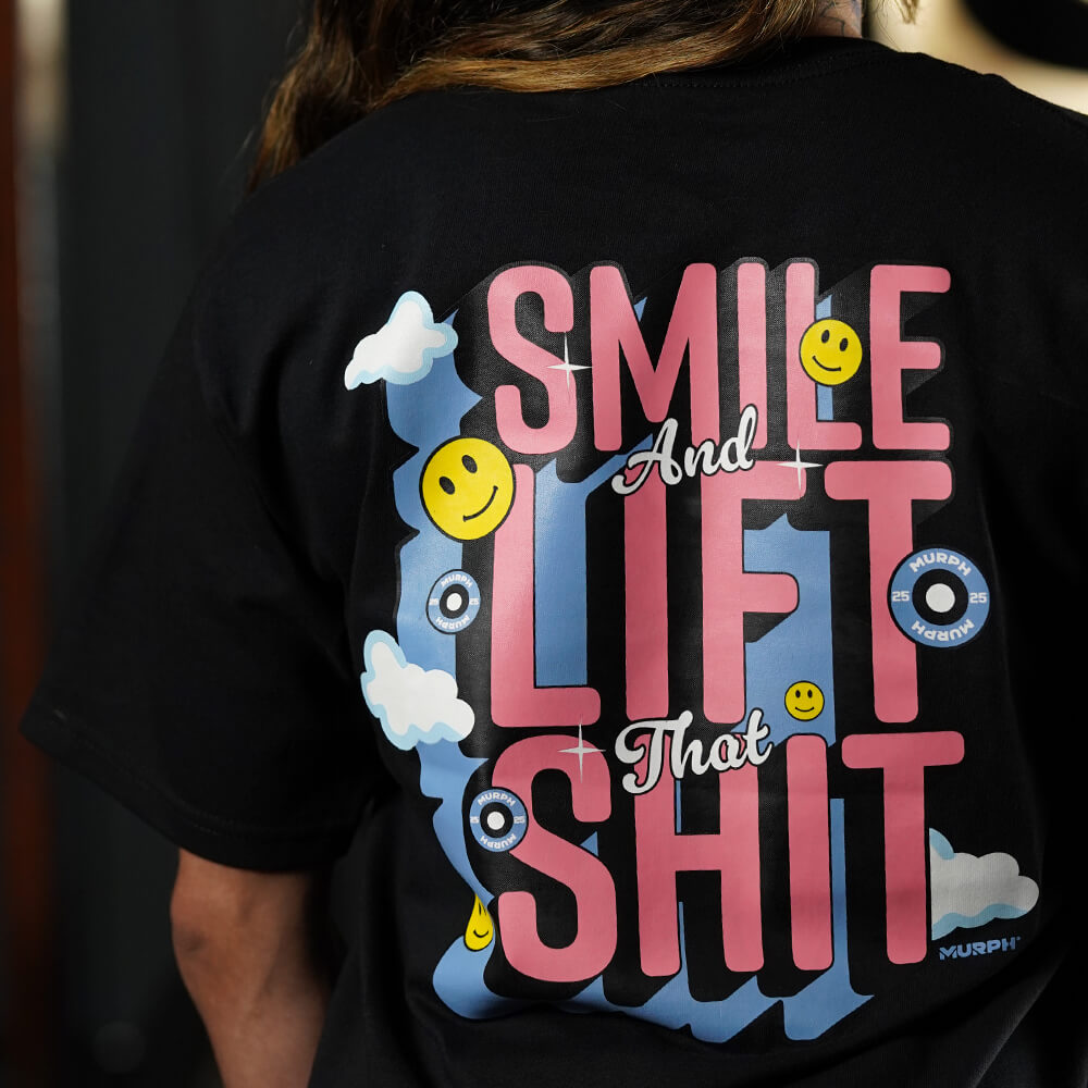 Polera Oversize Smile - Negro