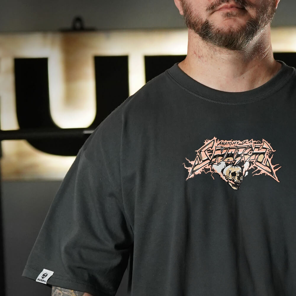 Polera Oversize Anatomy of the Snatch - Gris Charcoal
