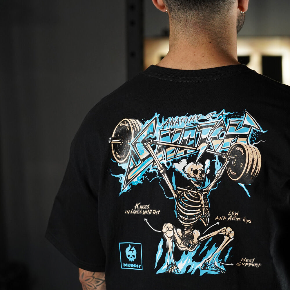 Polera Oversize Anatomy of the Snatch - Negro